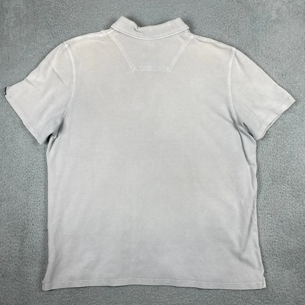 The North Face Telluride Polo Shirt Mens XL Gray Short Sleeve Cotton Pique Logo